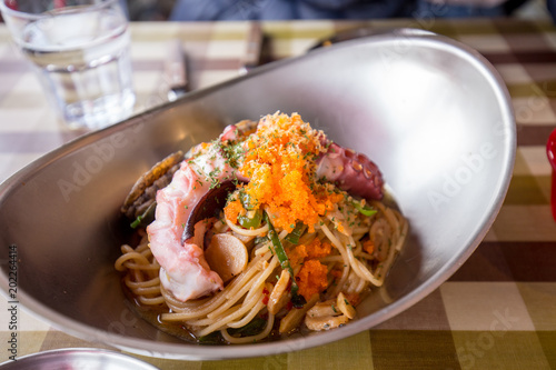 Octopus pasta popular in Jeju Island