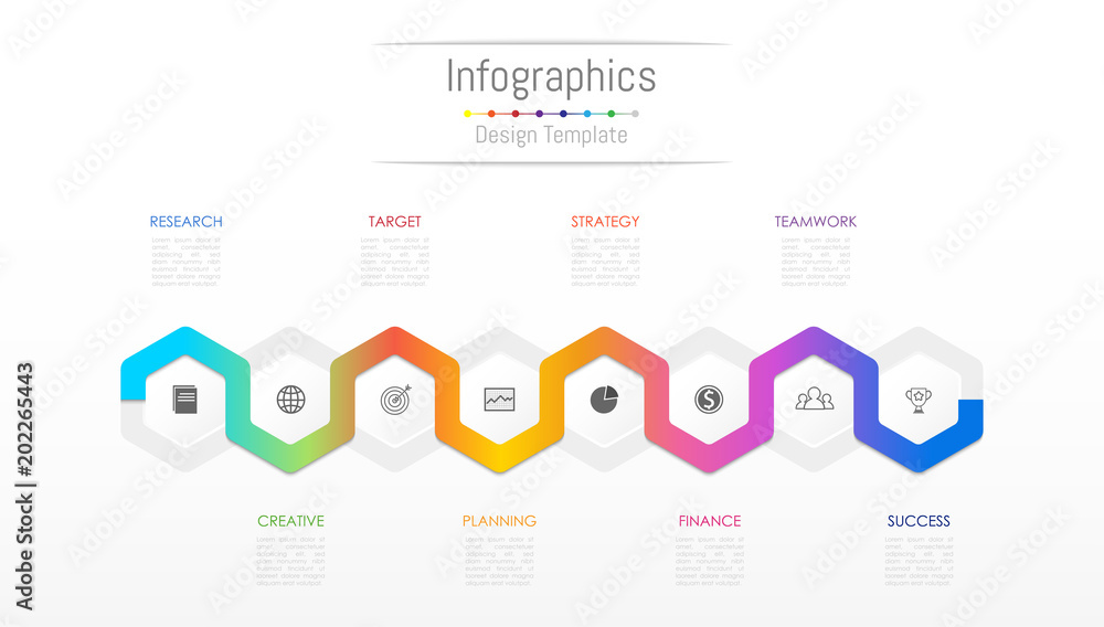 Infographic design elements for your business data with 8 options, parts, steps, timelines or processes. Vector Illustration. Infographic design elements for your business data with 8 options, parts, steps, timelines or processes. Vector Illustration.