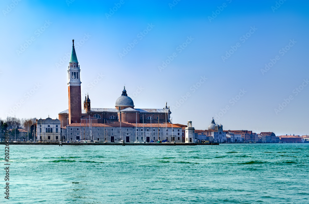 Fototapeta premium The church of San Giorgio Maggiore on Isola San Giorgio, Venice