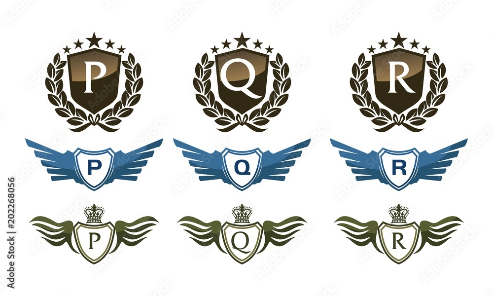 Wing Crown Template Design Set Wing Crown Template Design Set