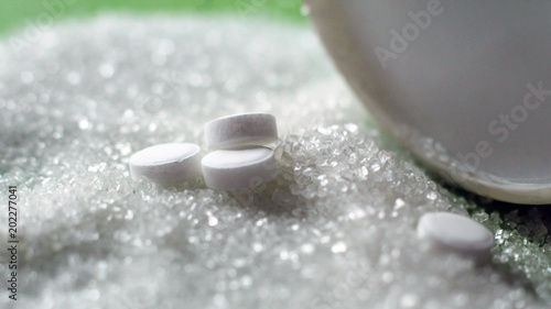 Sugar substitute pills, so close