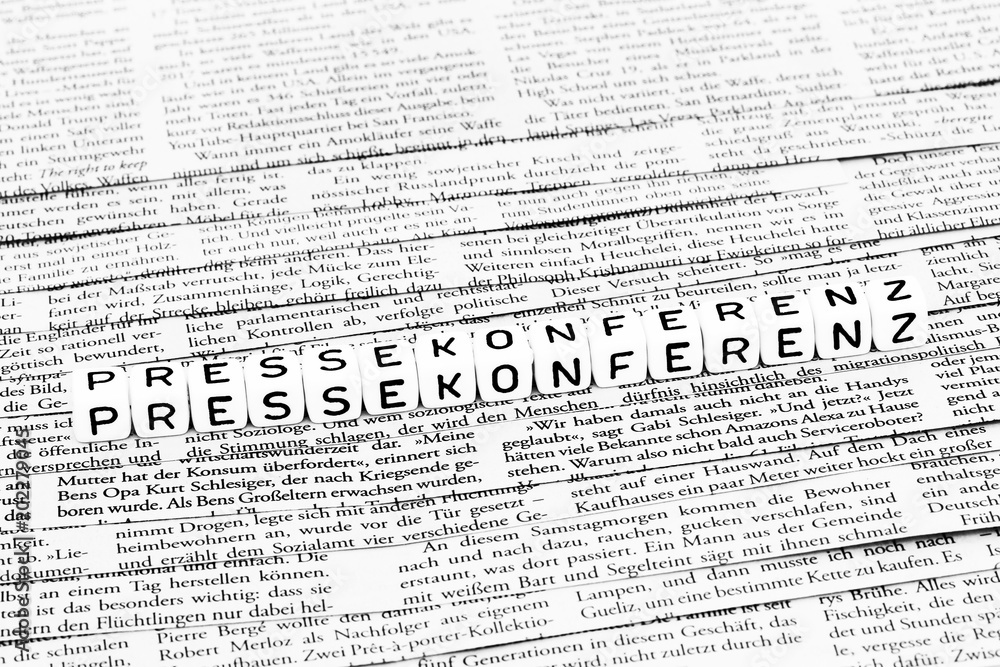Obraz premium Pressekonferenz
