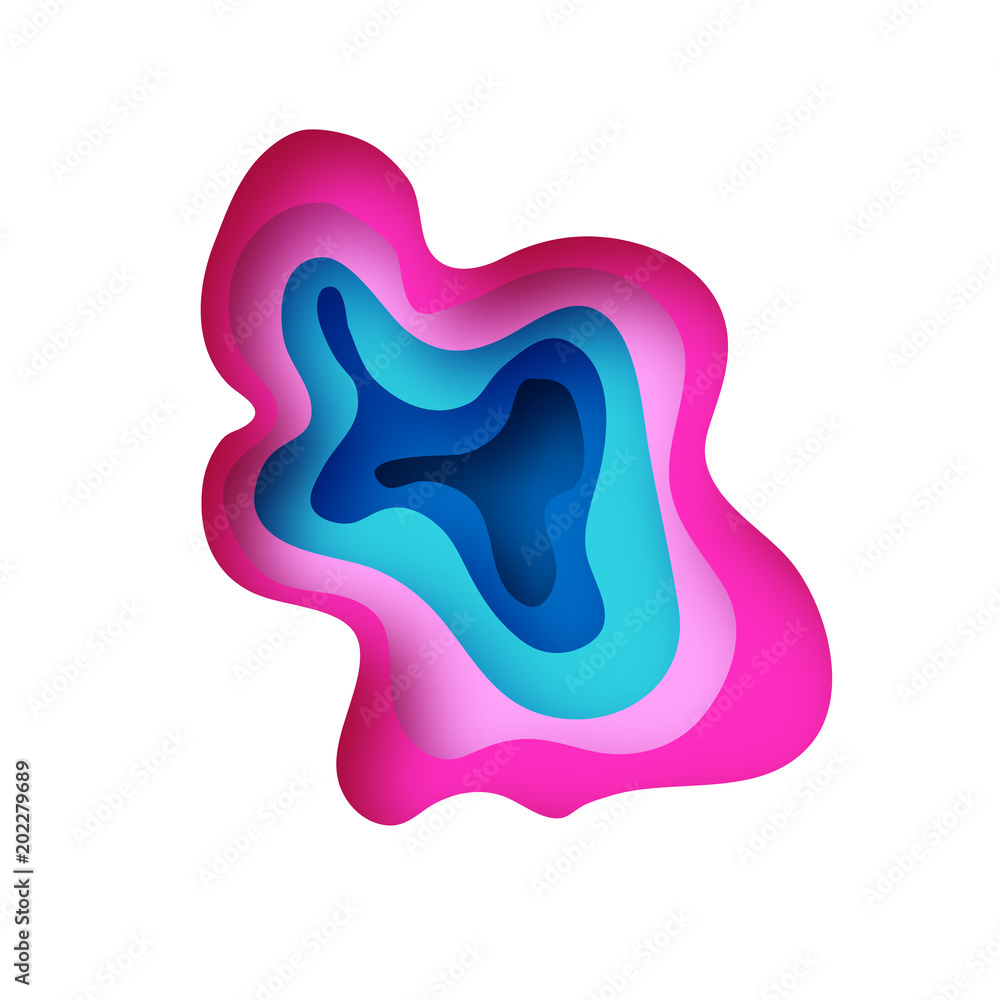 3D abstract background with paper cut shapes. .Layered tunnel wave background. Shadows box. Vector design for business presentations, flyers, posters. 3D abstract background with paper cut shapes. .Layered tunnel wave background. Shadows box. Vector design for business presentations, flyers, posters.