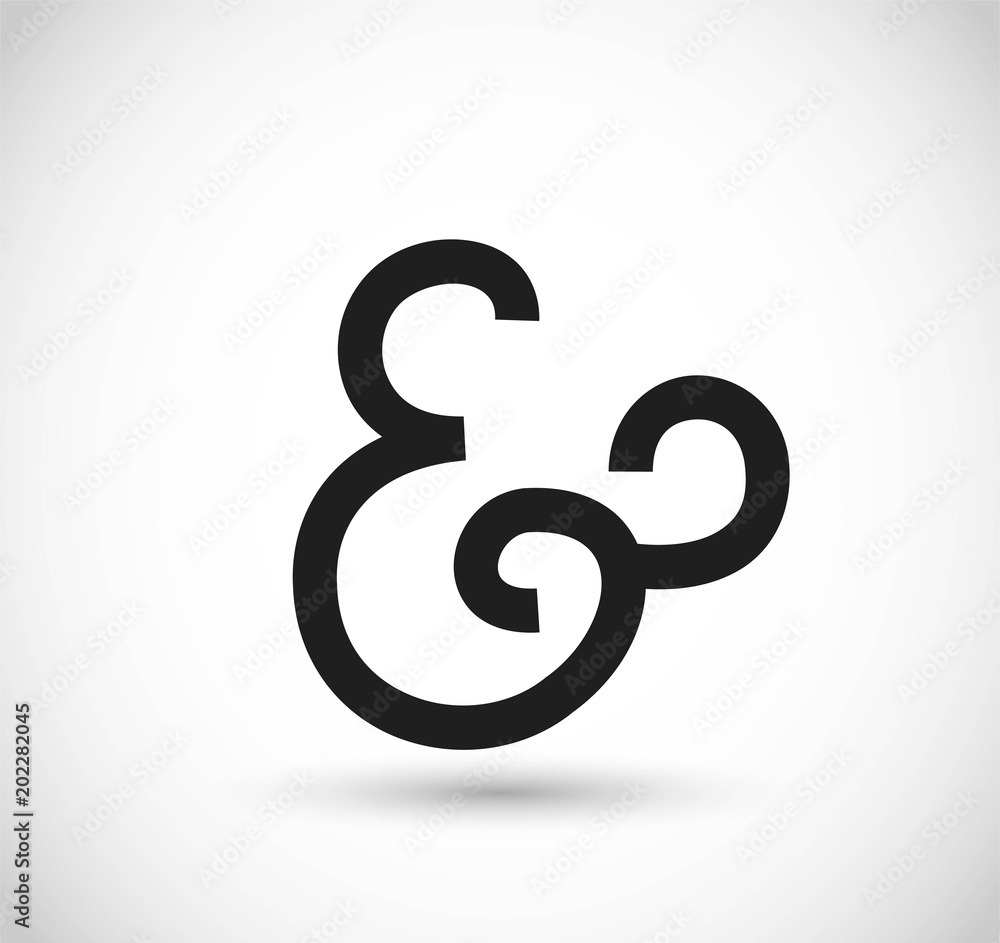 Decorative ampersand vector Decorative ampersand vector
