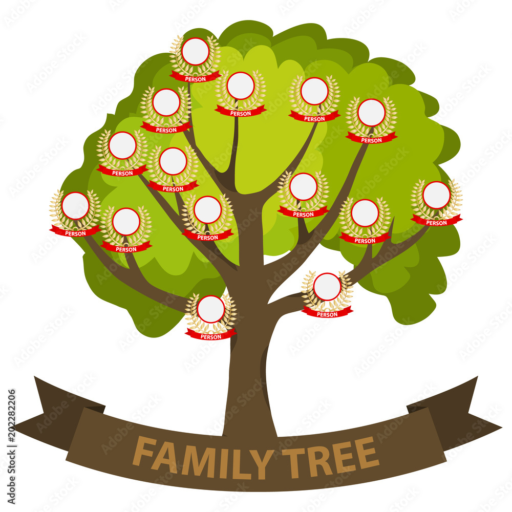 Family Tree With People Clipart