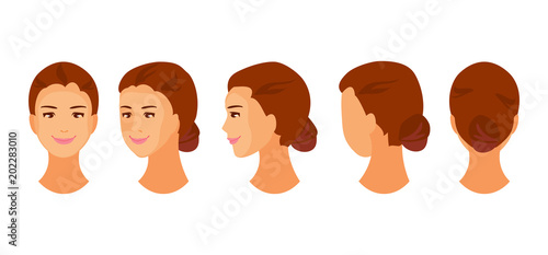 Woman head animation