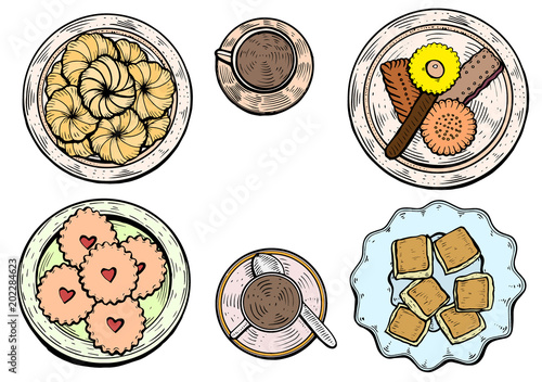 Oriental sweets vector