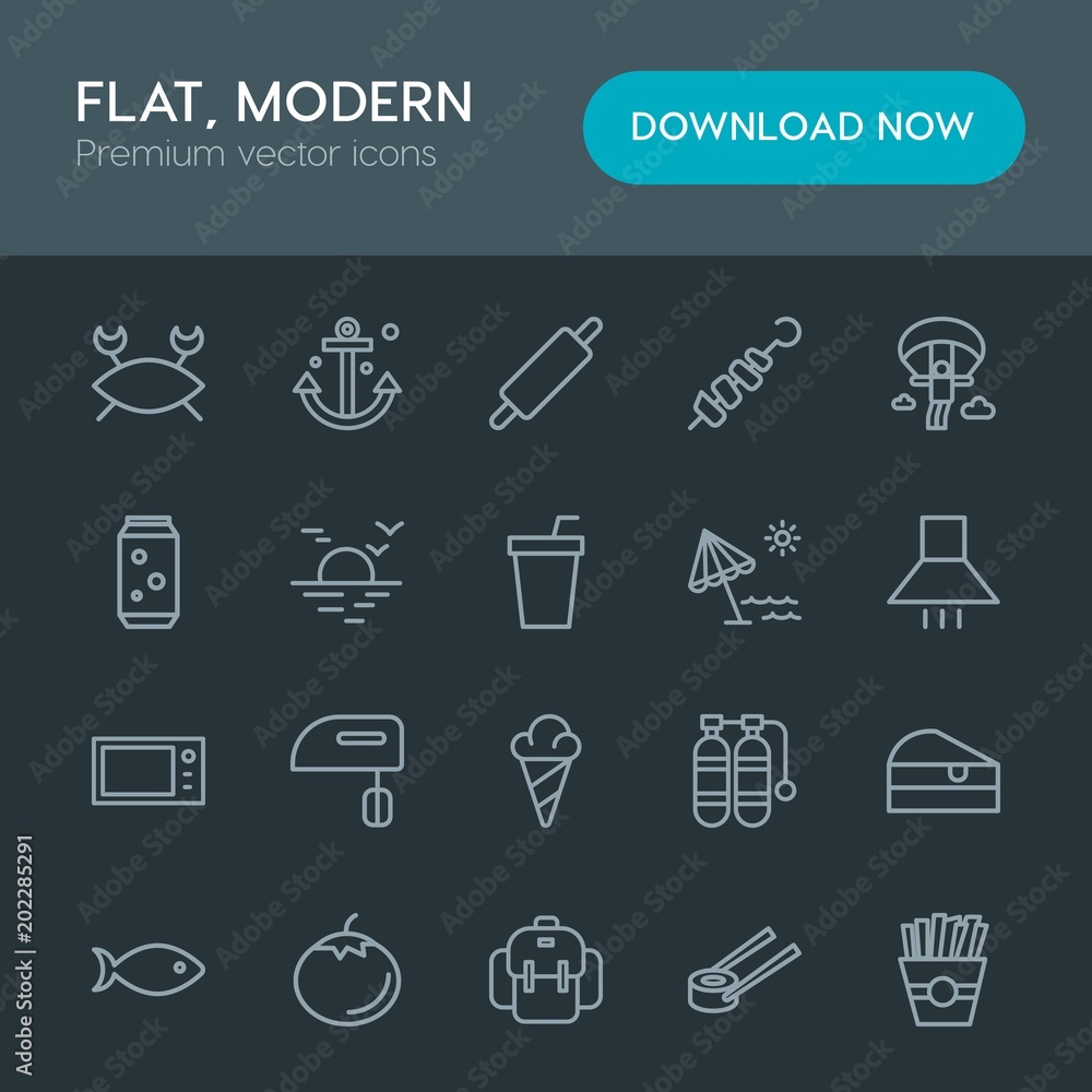 Modern Simple Set of food, drinks, travel Vector outline Icons. Contains such Icons as appliance, ocean, japanese, cheesecake, french and more on dark background. Fully Editable. Pixel Perfect Modern Simple Set of food, drinks, travel Vector outline Icons. Contains such Icons as appliance, ocean, japanese, cheesecake, french and more on dark background. Fully Editable. Pixel Perfect