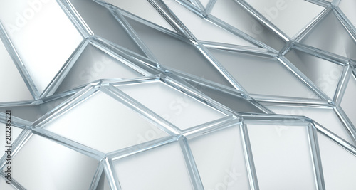 Abstract Triangulated Low Poly Surface