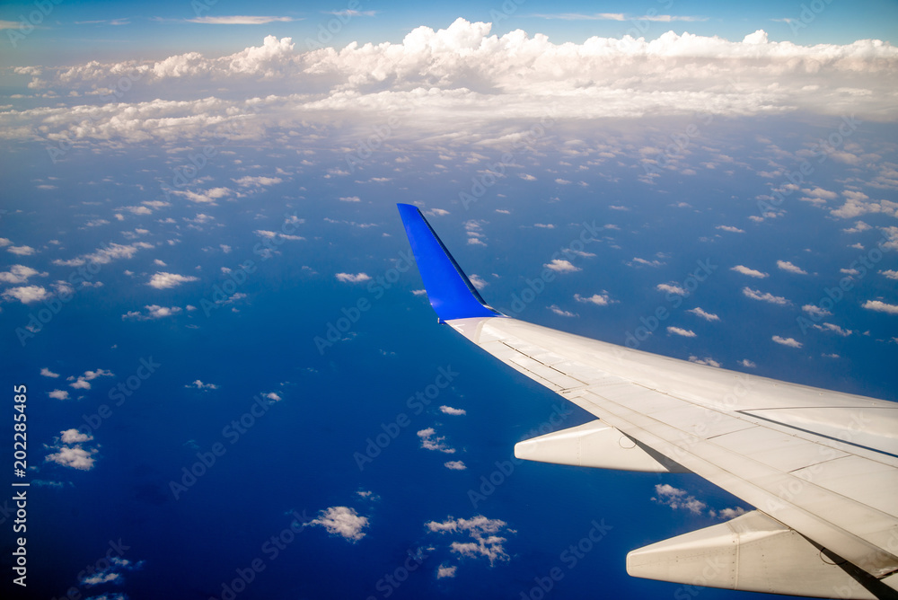 Fototapeta premium Sky and clouds from a plane over Spain