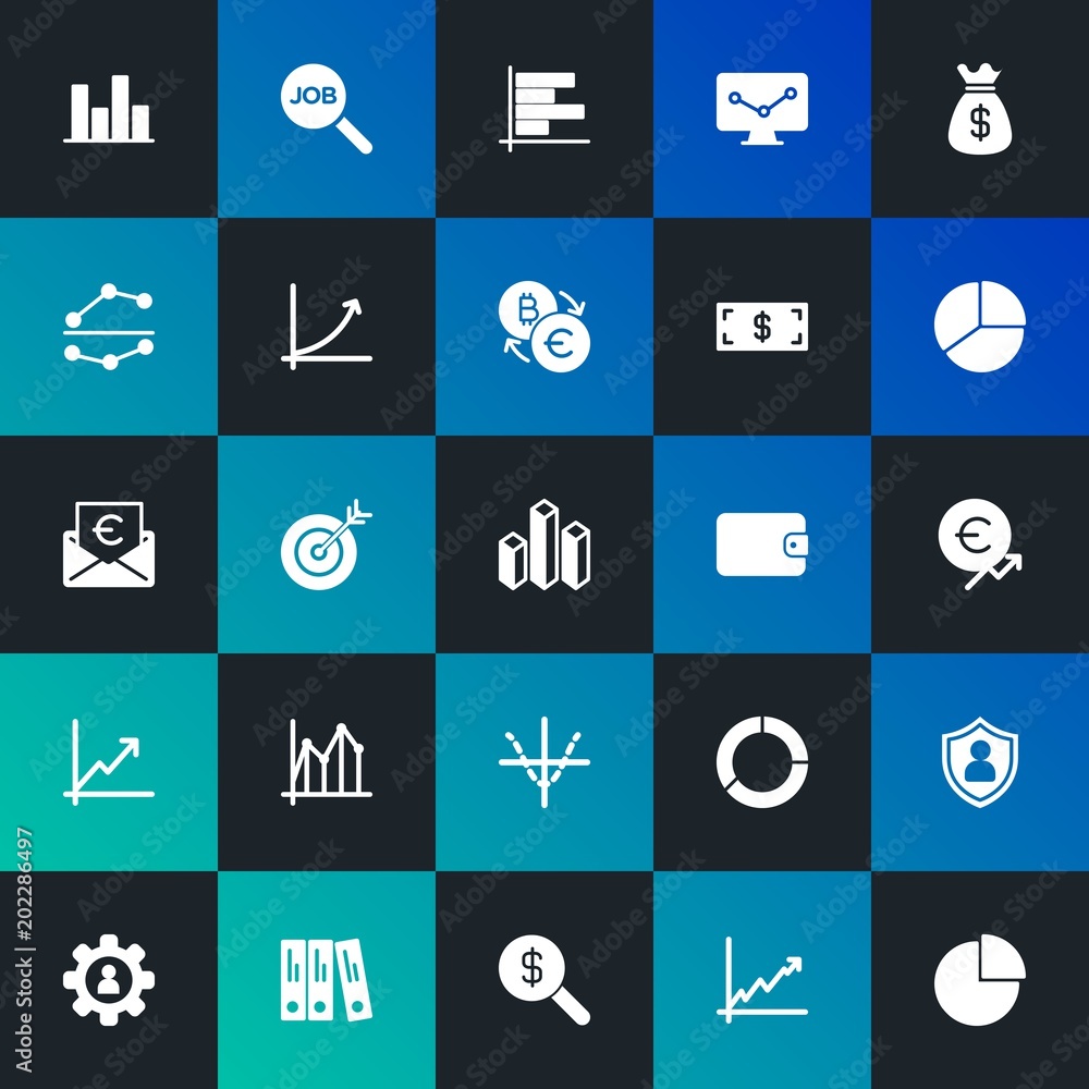 Modern Simple Set of business, money, charts Vector fill Icons. Contains such Icons as investment, bar, information, data and more on dark and gradient background. Fully Editable. Pixel Perfect. Modern Simple Set of business, money, charts Vector fill Icons. Contains such Icons as investment, bar, information, data and more on dark and gradient background. Fully Editable. Pixel Perfect.