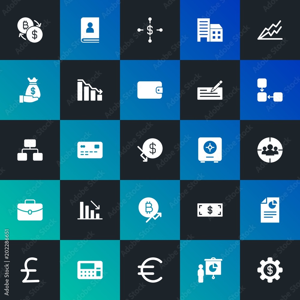 Modern Simple Set of business, money, charts Vector fill Icons. Contains such Icons as money, communication, debit, sign, atm and more on dark and gradient background. Fully Editable. Pixel Perfect. Modern Simple Set of business, money, charts Vector fill Icons. Contains such Icons as money, communication, debit, sign, atm and more on dark and gradient background. Fully Editable. Pixel Perfect.