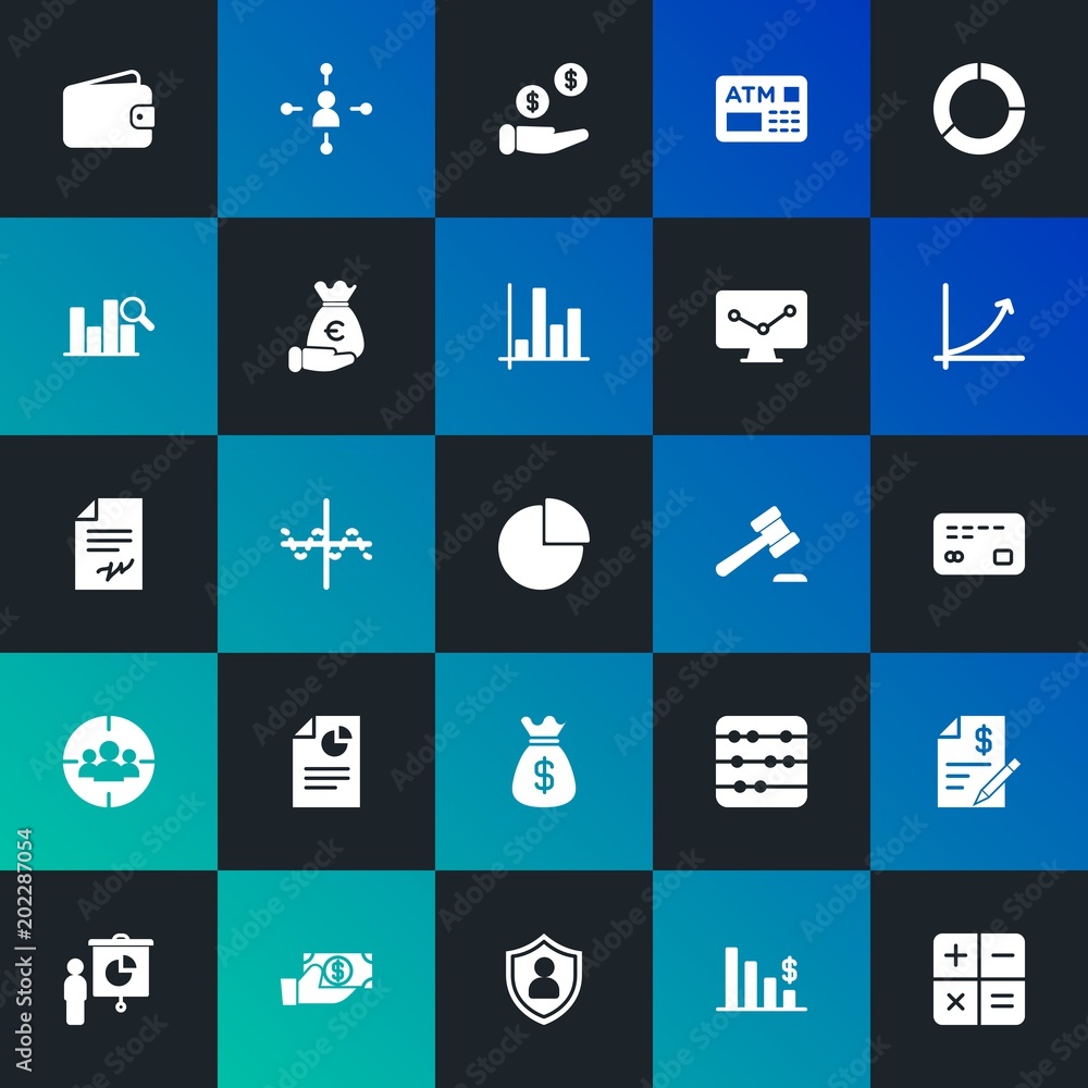 Modern Simple Set of business, money, charts Vector fill Icons. Contains such Icons as wallet, count, purse, cash, money and more on dark and gradient background. Fully Editable. Pixel Perfect. Modern Simple Set of business, money, charts Vector fill Icons. Contains such Icons as wallet, count, purse, cash, money and more on dark and gradient background. Fully Editable. Pixel Perfect.
