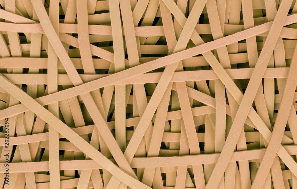 Close view small rubber bands Close view small rubber bands