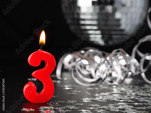 Red candles showing Nr. 3

Abstract Background for birthday or anniversary party.