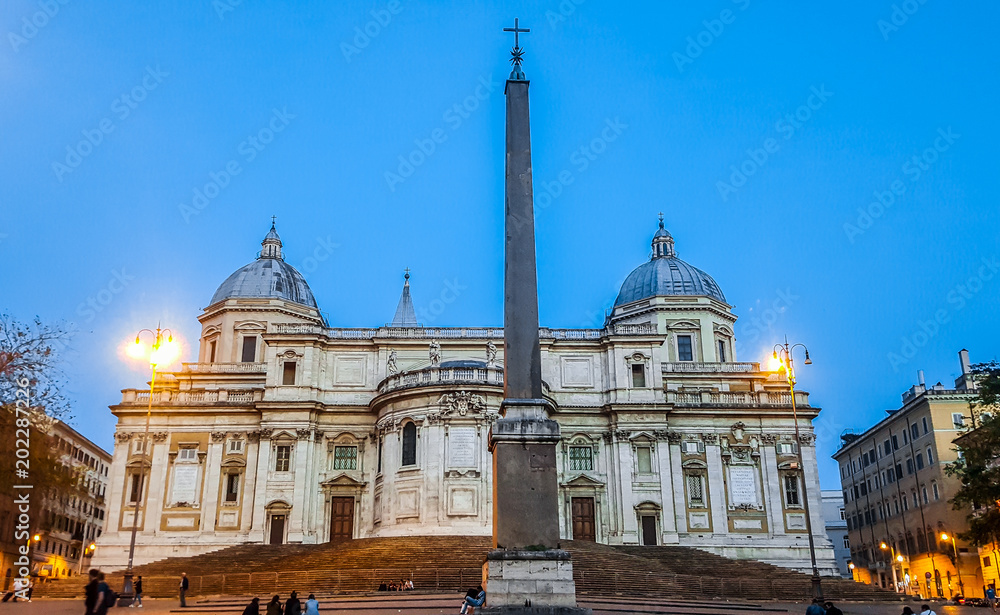 The Basilica di Santa Maria Maggiore. Rome, Italy
