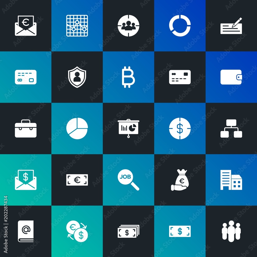 Modern Simple Set of business, money, charts Vector fill Icons. Contains such Icons as building, investment, group, money and more on dark and gradient background. Fully Editable. Pixel Perfect. Modern Simple Set of business, money, charts Vector fill Icons. Contains such Icons as building, investment, group, money and more on dark and gradient background. Fully Editable. Pixel Perfect.
