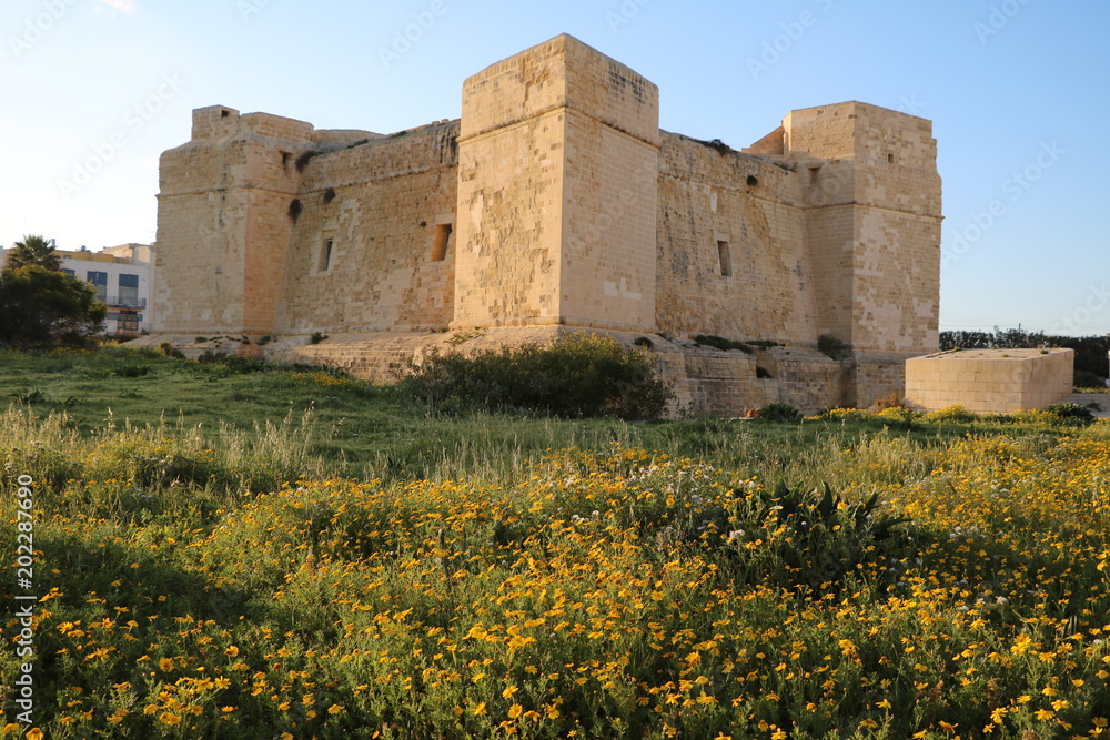 Saint Thomas Tower in Marsaskala, Malta 