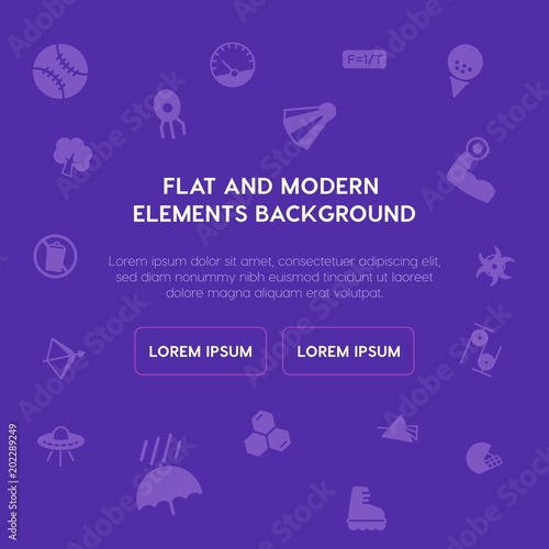 health  science  sports  nature fill vector icons and elements background concept on purple background.Multipurpose use on websites  presentations  brochures and more