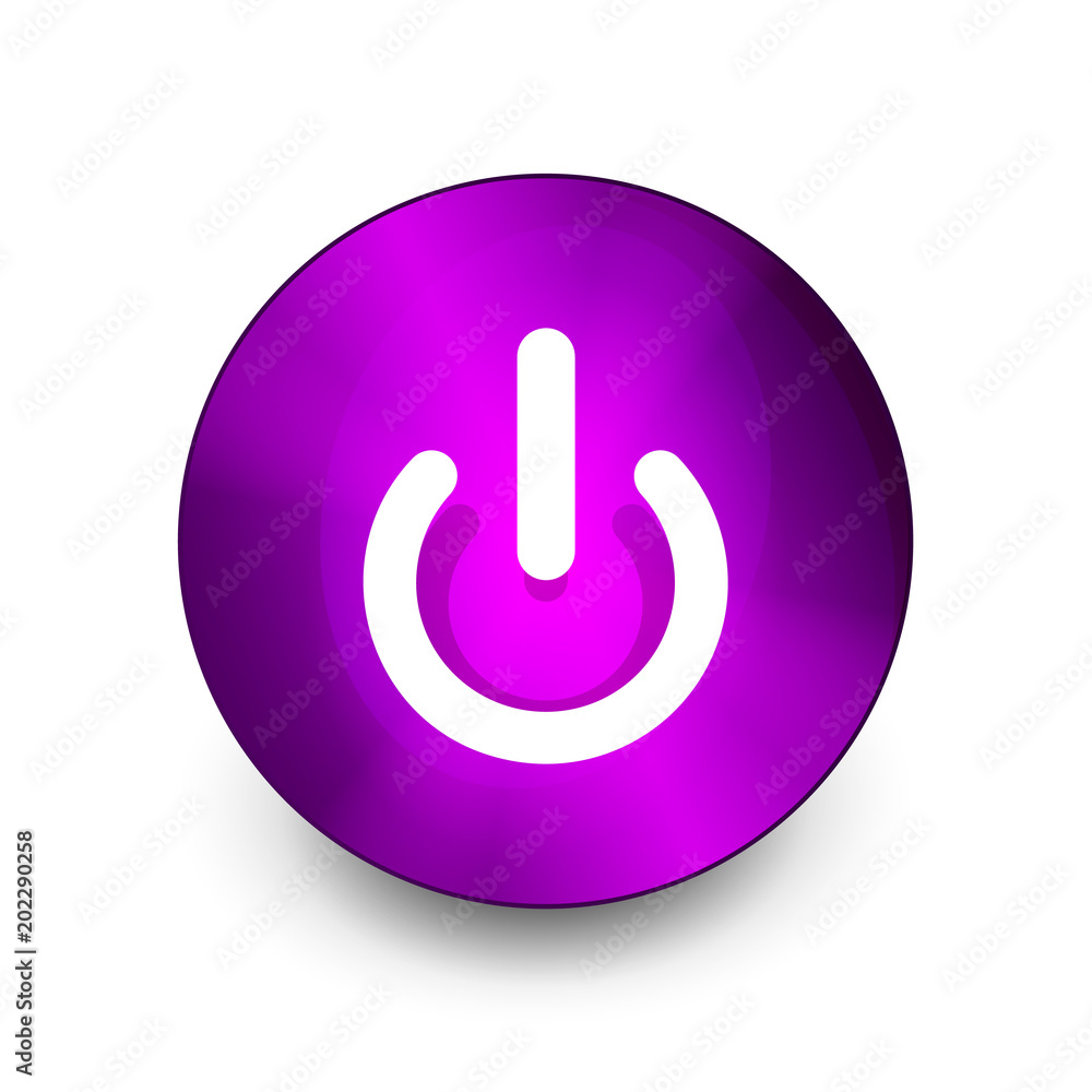 Power button icon, start symbol Power button icon, start symbol