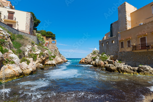 Sant'Elia, in the city of Santa Flavia, Sicily. Ancient maritime village near Palermo
