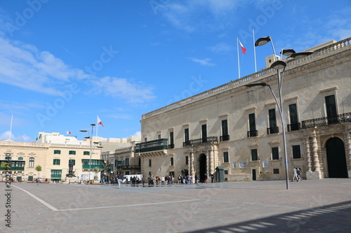 Palace Square and Grandmaster’s Palace in Valletta, Malta photo