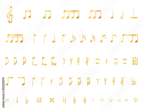 Illustration of note symbol