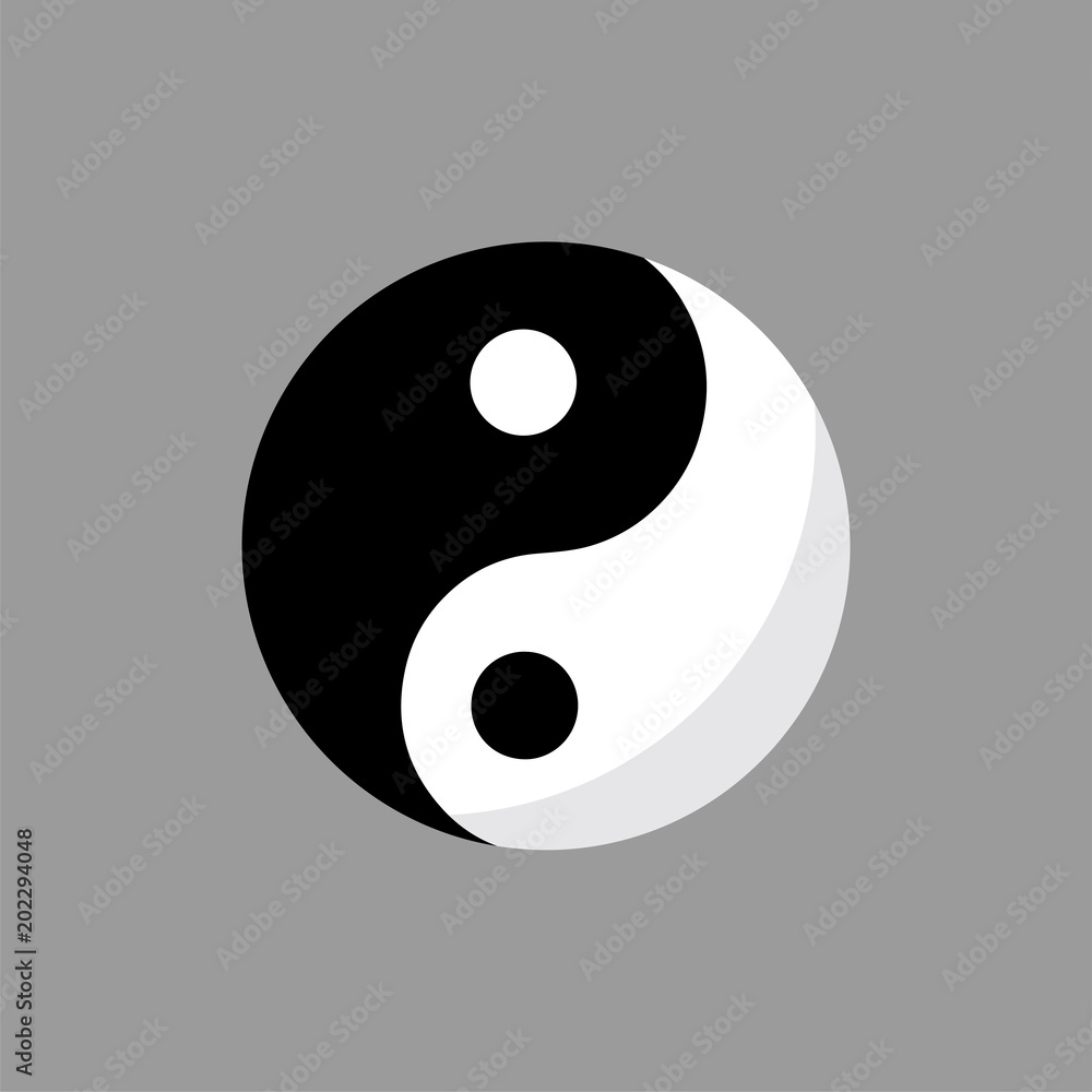 Illustration of Ying Yang Illustration of Ying Yang