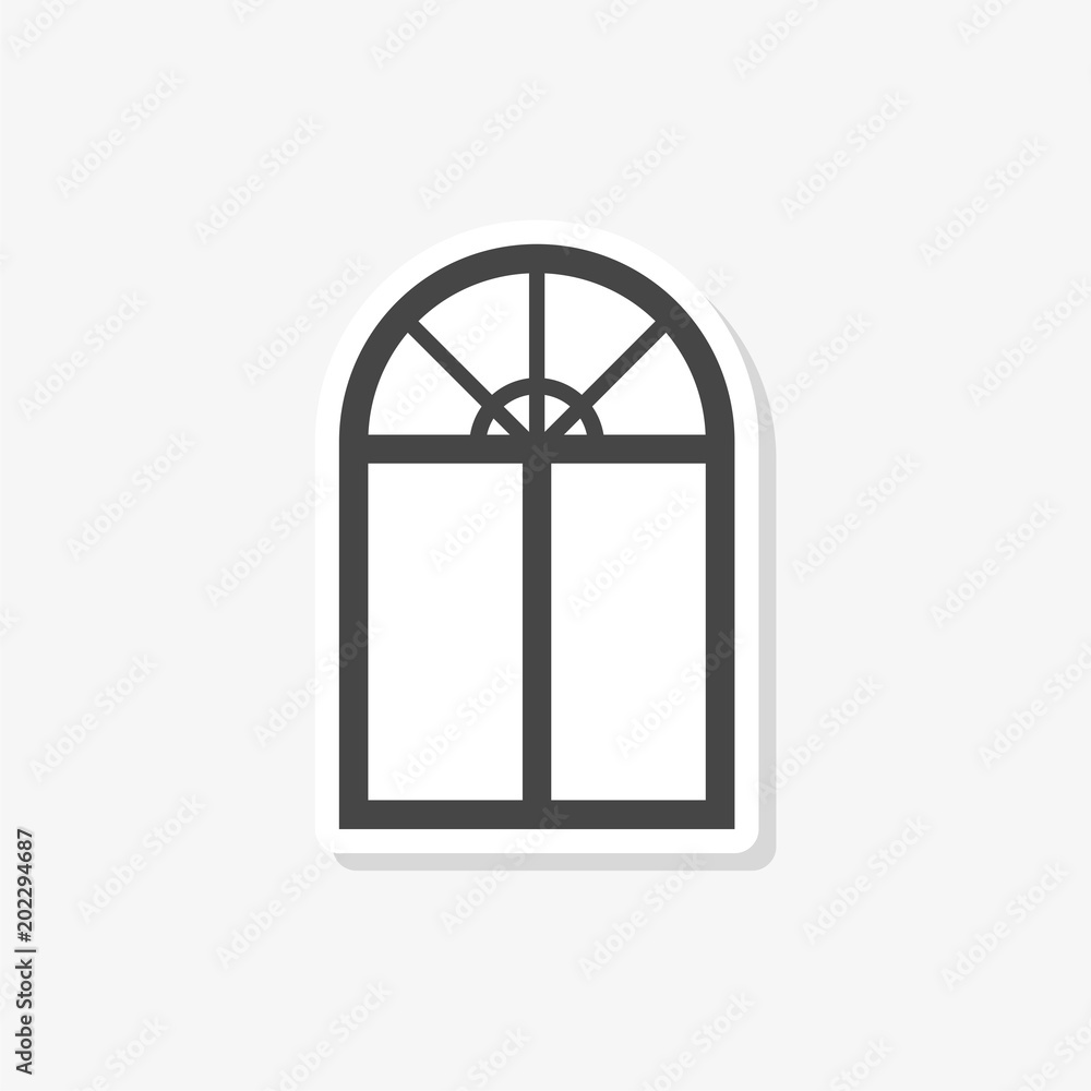 Window sticker, Window sign, simple vector icon Window sticker, Window sign, simple vector icon