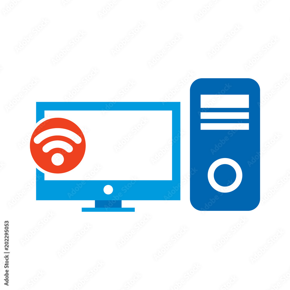Wireless Computer Icon Design Wireless Computer Icon Design