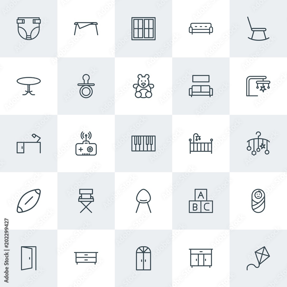 Modern Simple Set of furniture, kids and toys Vector outline Icons. Contains such Icons as remote, drawer, architecture, antenna, white and more on white background. Fully Editable. Pixel Perfect. Modern Simple Set of furniture, kids and toys Vector outline Icons. Contains such Icons as remote, drawer, architecture, antenna, white and more on white background. Fully Editable. Pixel Perfect.