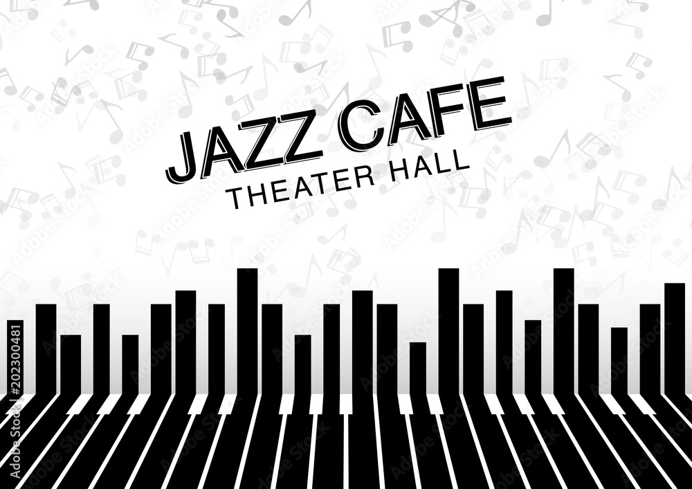 Plakat Artistic jazz night background. Poster for the jazz festival