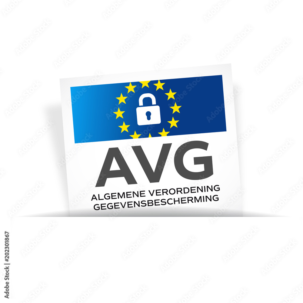 Fototapeta premium AVG - Algemene Verordening Gegevensbescherming