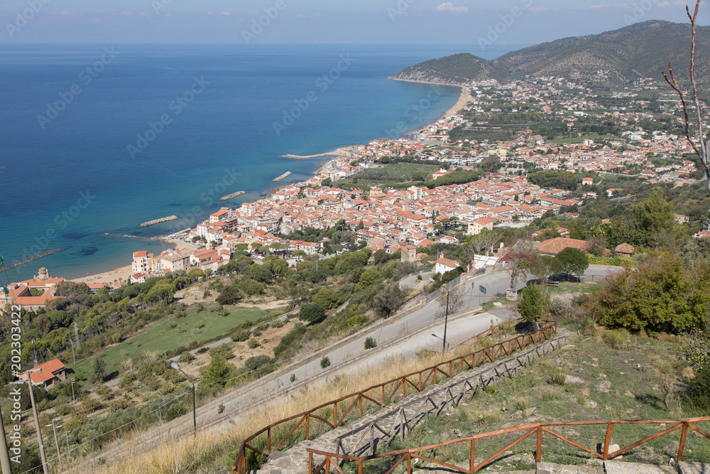 Castellabate, Neapel, Italien, Küste, Meer, Wasser, Strand