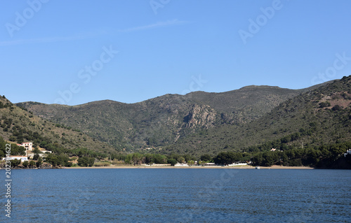 Landscape of Cap de Creus in the background Cala Montjoi, El Bulli, Costa Brava, Girona province, Catalonia, Spain