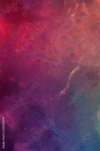 Detailed colorful close-up grunge abstract background. Dry brush strokes hand drawn oil painting on canvas texture. Creative pattern for graphic work  web design or wallpaper. 