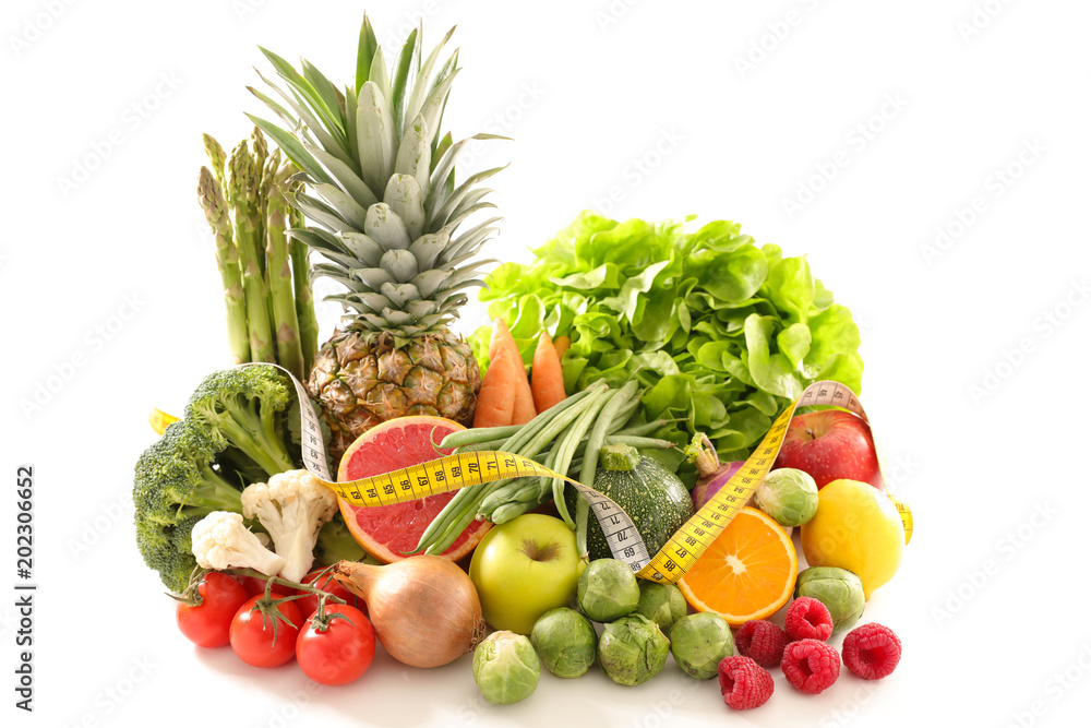 fruit and vegetable, health food concept