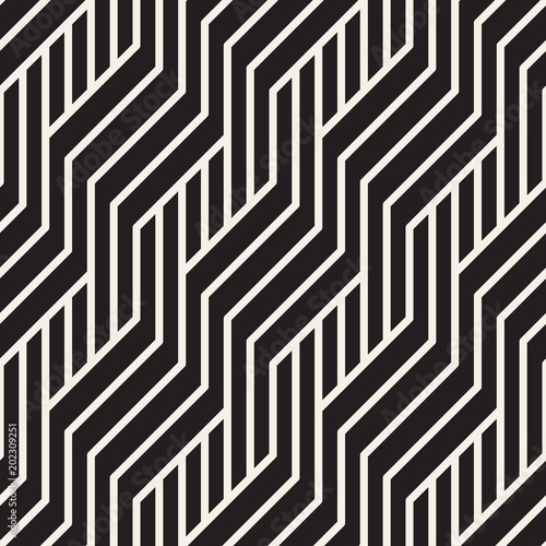 Vector seamless pattern. Modern stylish abstract texture. Repeating geometric tiles