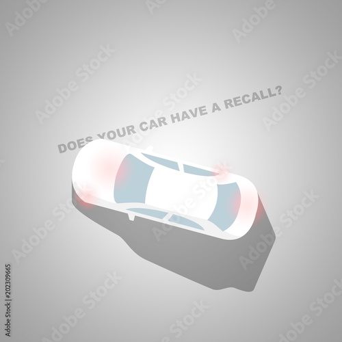 Φωτογραφία Car recall check in grey - vehicle - car check - auto problem