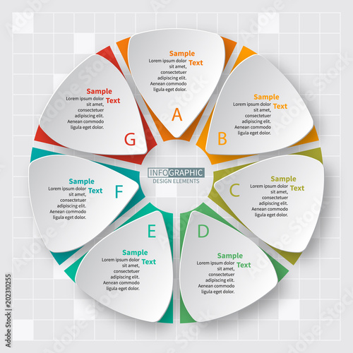 Abstract 3D Paper Infographics