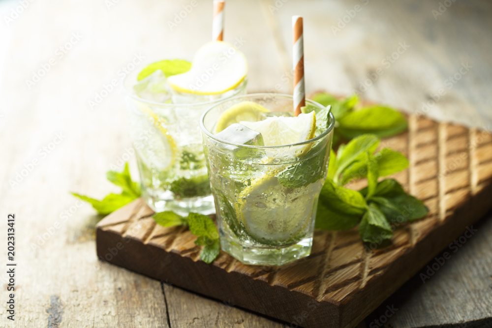 Fototapeta premium Homemade mint lemonade