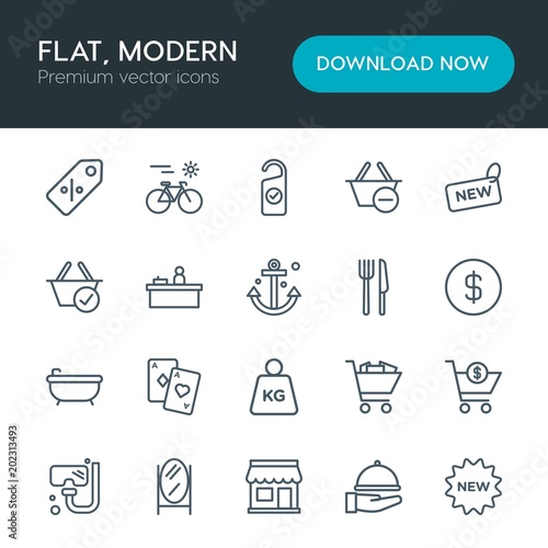 Modern Simple Set of hotel, shopping, travel Vector outline Icons. Contains such Icons as mask,  dinner,  sign, web, hotel,  restaurant and more on white background. Fully Editable. Pixel Perfect