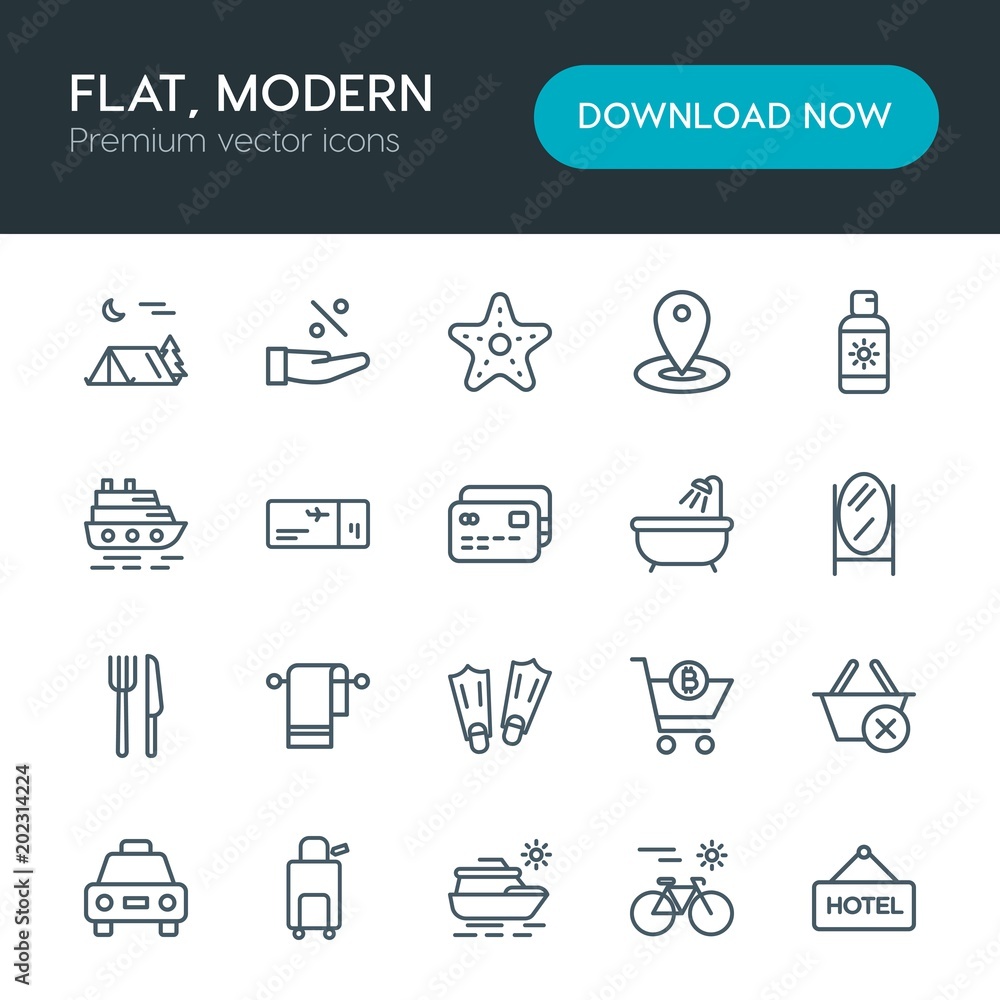 Modern Simple Set of hotel, shopping, travel Vector outline Icons. Contains such Icons as bitcoin, online, yellow, towel, sale, money and more on white background. Fully Editable. Pixel Perfect Modern Simple Set of hotel, shopping, travel Vector outline Icons. Contains such Icons as bitcoin, online, yellow, towel, sale, money and more on white background. Fully Editable. Pixel Perfect
