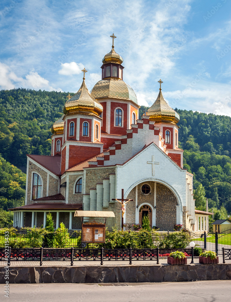 Orthodox cathedral. city ​​of Yaremcha. Ukraine.