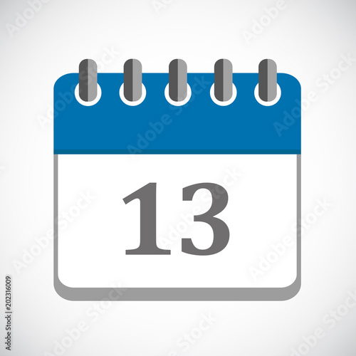 wandkalender blau 13 