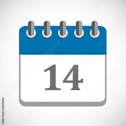 wandkalender blau 14
