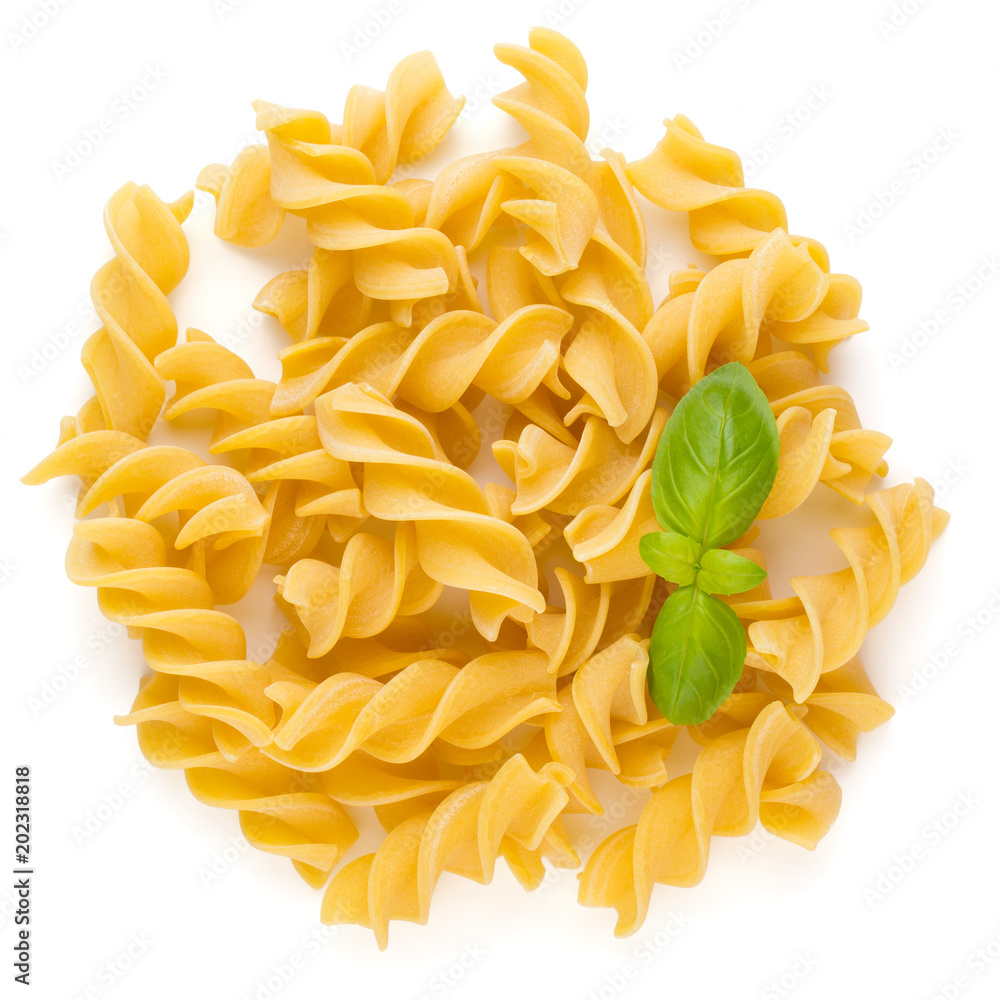 Pasta spiral isolated on the white background. Pasta spiral isolated on the white background.