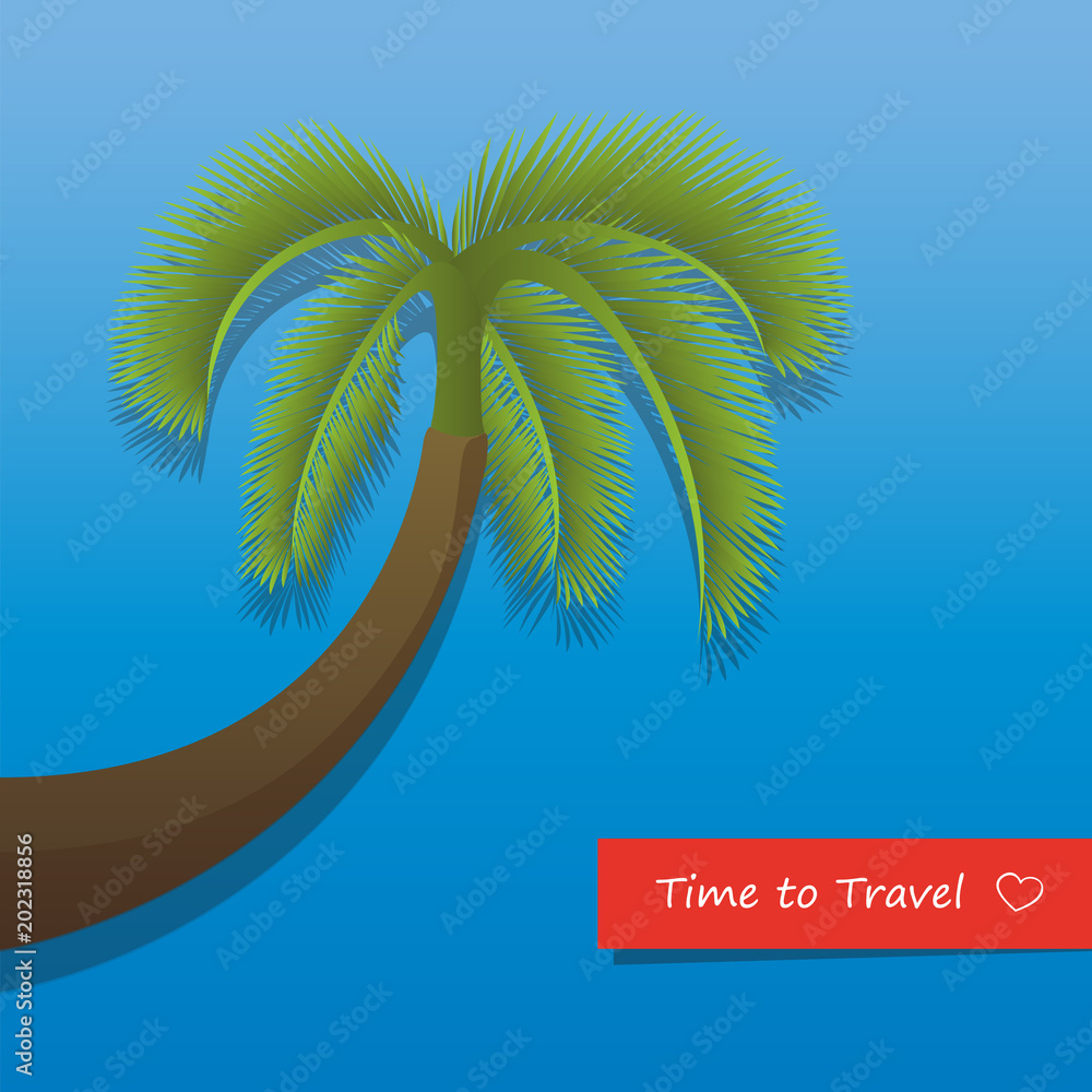 grüne palme time to travel