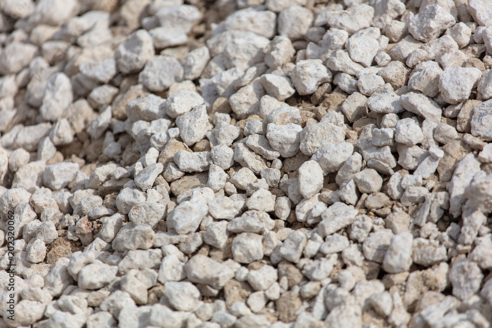 White gravel stones as an abstract background White gravel stones as an abstract background