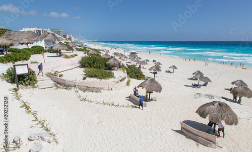 Yucatán, Mexiko, Wasser, Strand, Hotel, Wellen, Küste